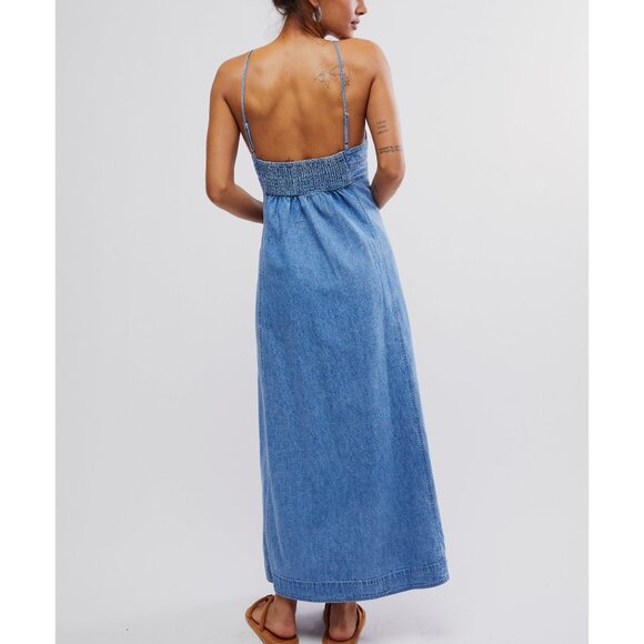 FREE PEOPLE Just Jill Maxi Dress / Copen - Picture 6 of 9